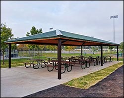 Steel Frame Single Roof Summerset (Rectangle) Pavilions
