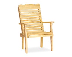 Treated Pine Curve-Back Chair