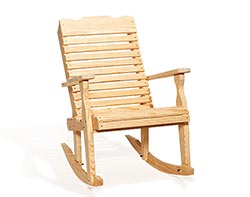 Treated Pine Curve-Back Rocker