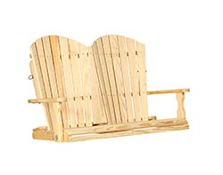 4' Treated Pine Adirondack Porch Swing