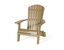 Poly Lumber Folding Adirondack Chair
