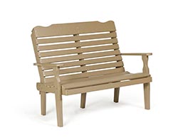 Poly Lumber Curveback Bench