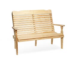 Treated Pine Curveback Garden Bench