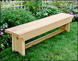 5' Cedar 1805 Traditional Heavy Duty Bench