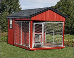 SmartSide Dog Castle with 5-1/2' Sidewall - Single Run