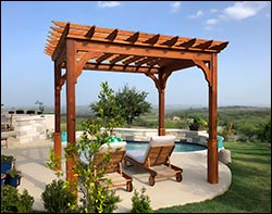 Red Cedar Free Standing 4-Beam Pergolas