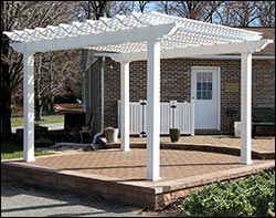 Vinyl Vintage Classic Pergola w/Aluminum Inserts