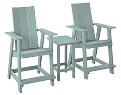 Poly Lumber Bayside Modern Balcony Set