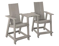 Poly Lumber Bayside Modern Tete-a-Tete