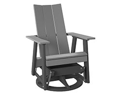 Poly Lumber Bayside Modern Swivel Glider