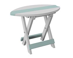 Poly Lumber Bayside Folding Surfboard End Table