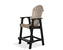 Poly Lumber Adirondack Bar Chair