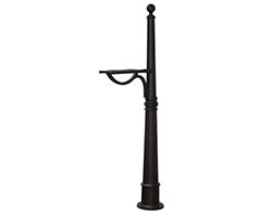 Aluminum Ashland Surface Mount Mailbox Post