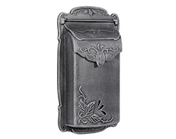 Aluminum Floral Vertical Wall Mount Mailbox