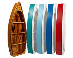 Wooden Rowboat Bookshelf