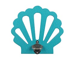 Wall Mount Bottle Opener - Seashell