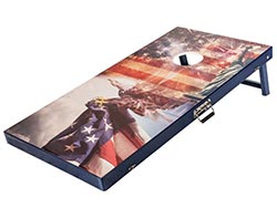 Poly Frame Corn Hole Set - Patriotic