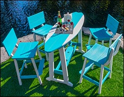 Nautical Themed Table w/4 Chairs