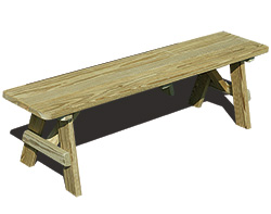 Treated Pine Traditional Garden Bench