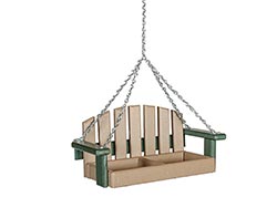 Poly Lumber Porch Swing Bird Feeder