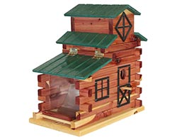 Red Cedar Duplex Bird Feeder