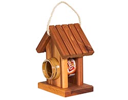 Red Cedar Peanut Butter Bird Feeder