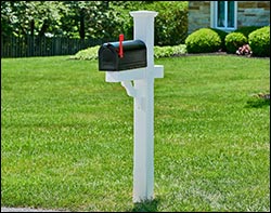 Vinyl Fluted Mailbox Post