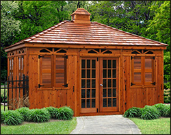 Red Cedar Rectangle Cabanas