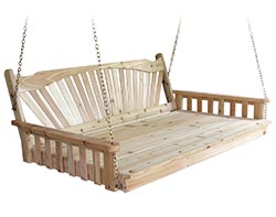 Red Cedar Fanback Swingbed