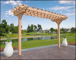 Red Cedar In-Line Pergolas