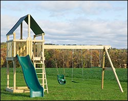 Charge Treated Pine Swing Slide Playset