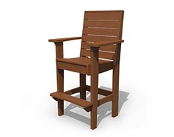 Poly Lumber Coastal Bar Chair