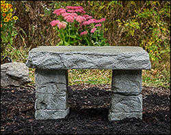 Concrete Serenity Garden Bench