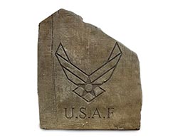 Concrete Air Force Patriotic Stone