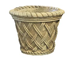 Concrete Stone Weave Garden Planter