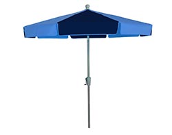 7.5' Octagon Commercial Outdura Umbrella w/Aluminum Pole, Fiberglass Ribs, Crank Lift and Auto Tilt