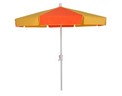 7.5' Octagon Commercial Outdura Umbrella w/Aluminum Pole, Fiberglass Ribs, Crank Lift and No Tilt