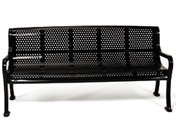 Roll Formed 6' Perforated Garden Bench