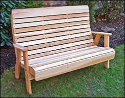 Red Cedar Royal Highback Garden Bench