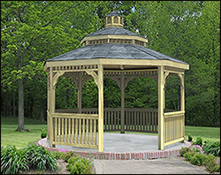 Treated Pine Double Roof Octagon Gazebos