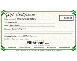 Fifthroom.com Gift Certificate