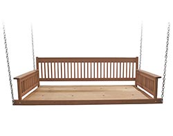 Red Grandis Porch Swing Day Bed