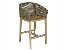 Teak Delray Bar Chair