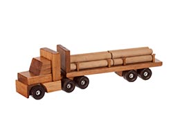 Large Toy Log Truck