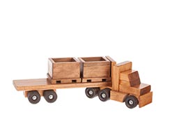 Toy Semi-Truck w/ Skid Trailer