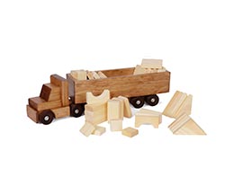 Toy Truck w/ Block Set
