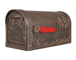 Aluminum Hummingbird Curbside Mailbox