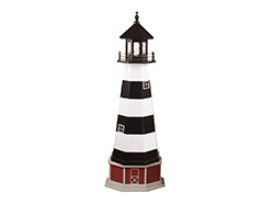 Poly Lumber/Wooden Hybrid Cape Canaveral Lighthouse Replica with Base