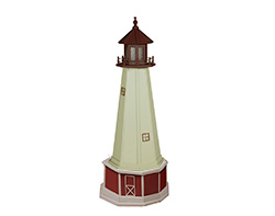 Poly Lumber/Wooden Hybrid Cape May Lighthouse Replica with Base