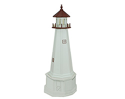 Poly Lumber/Wooden Hybrid Marblehead Lighthouse Replica with Base